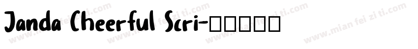 Janda Cheerful Scri字体转换